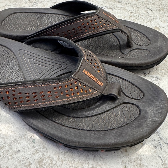 HOBIBEAR  men's brown  arch support thong sandals size 10 - Picture 8 of 11